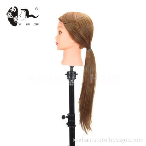 female natural hair hairdressing training mannequins head